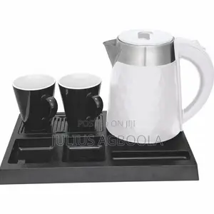 Hotel Guest Room Electric Jug & Tray With 2cups.