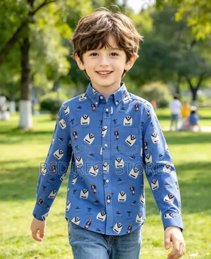 Polo Ralph Lauren Big Boys Icon Print Cotton Oxford Shirt