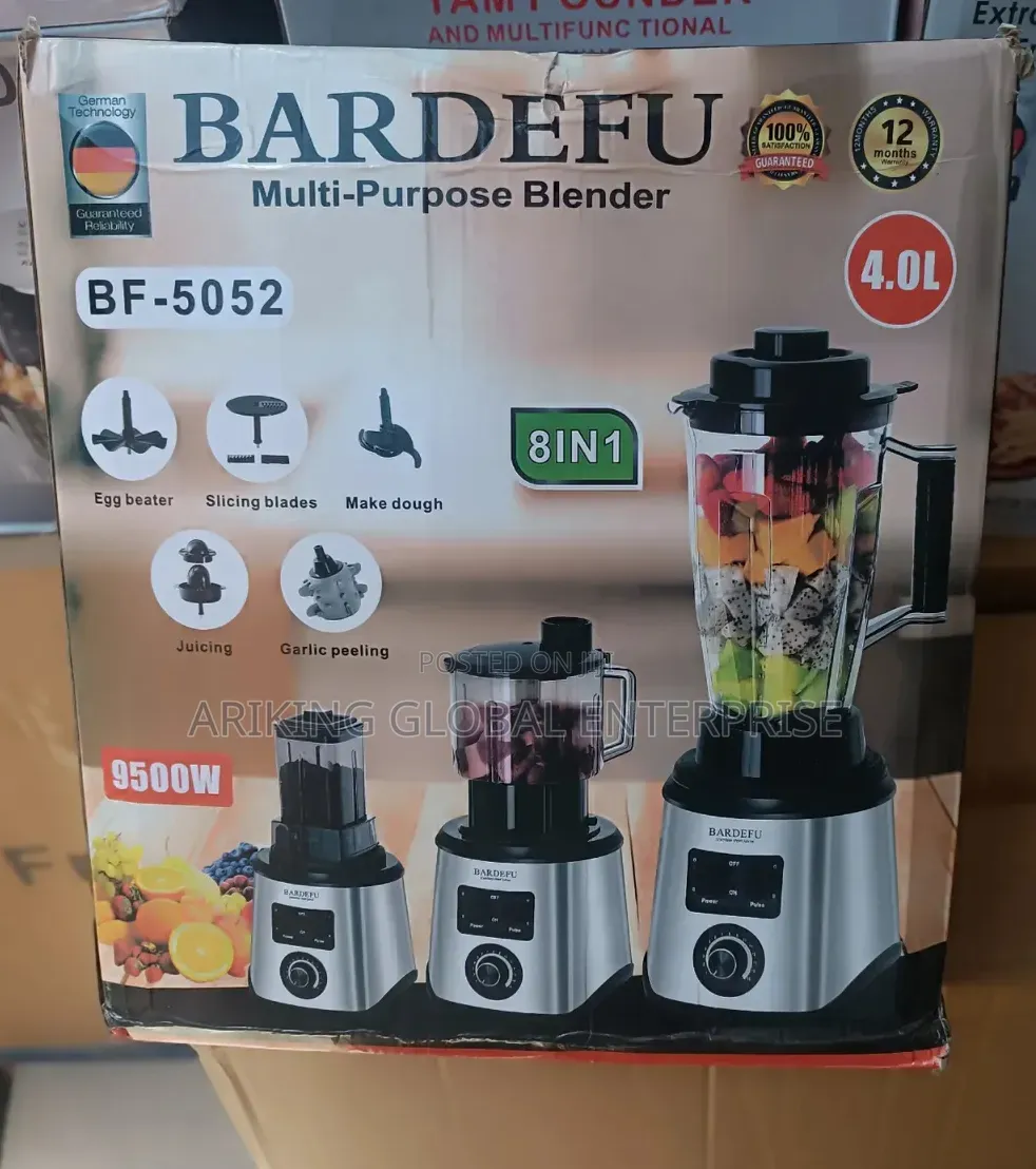 Bardefu 8-in-1 Multi-Purpose Blender – 4.0L