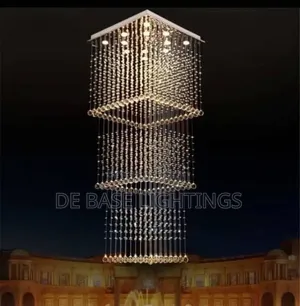 Square Crystal Raindrops Chandelier Light
