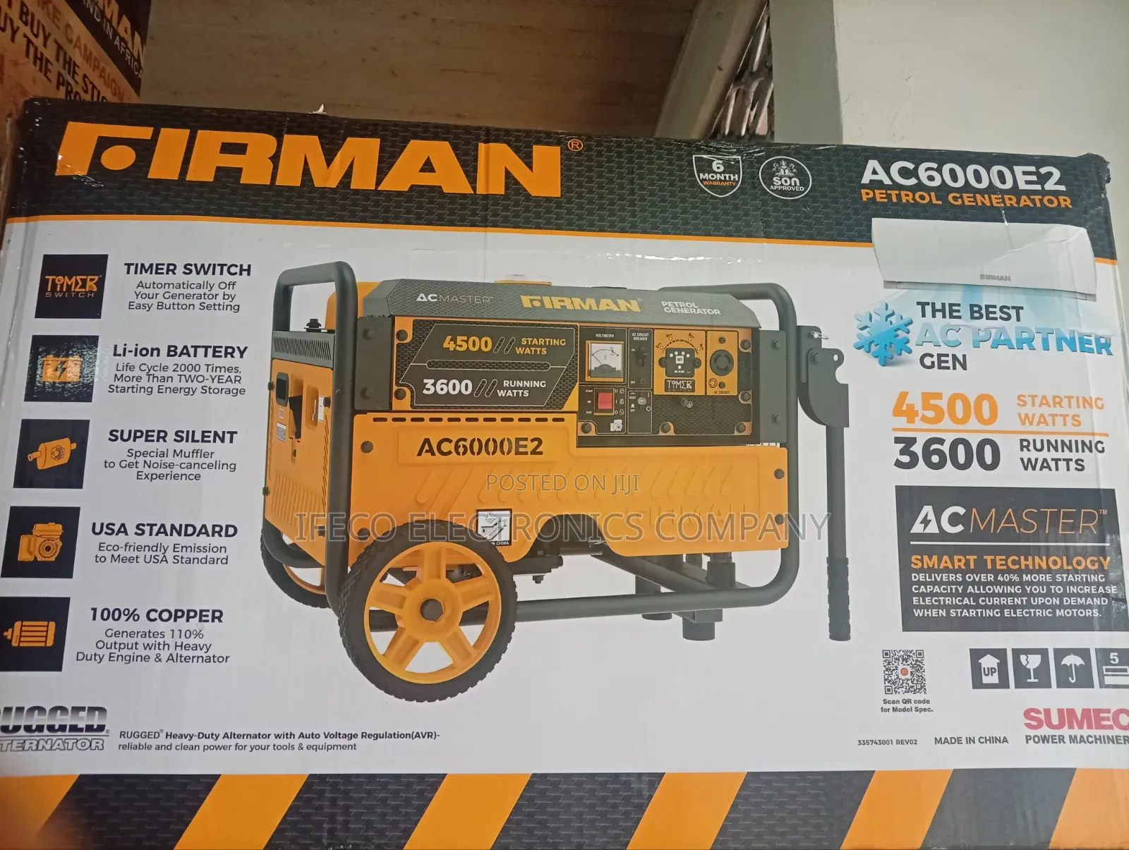 Firman Generator AC6000e2
