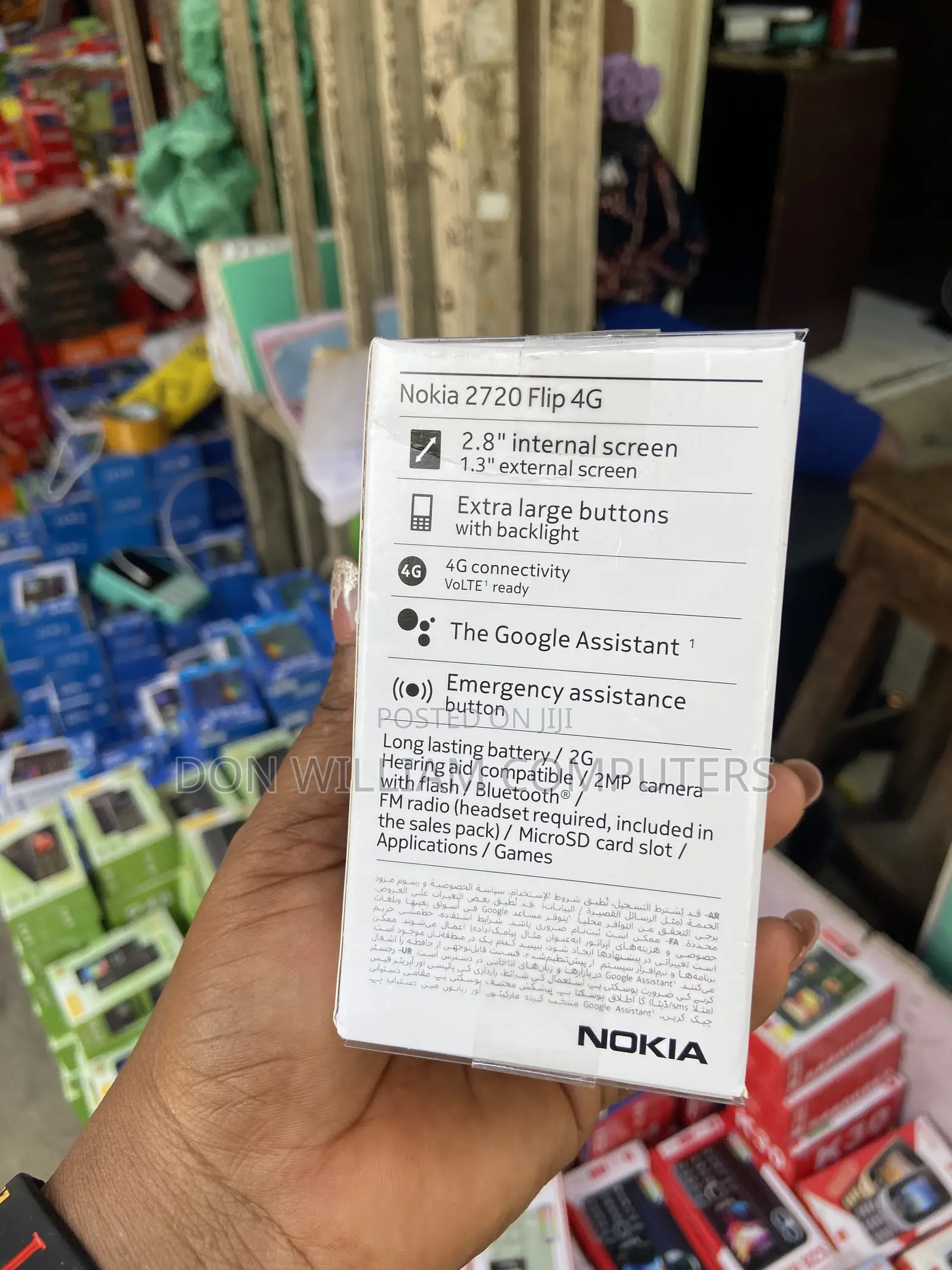 New Nokia 2720 Flip 512 GB Black