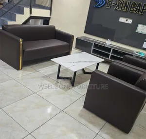 5seaters Leather Sofa for Office Room