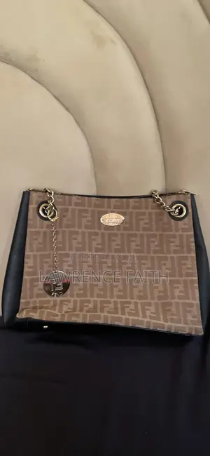 Black and Cream Fendi Bag