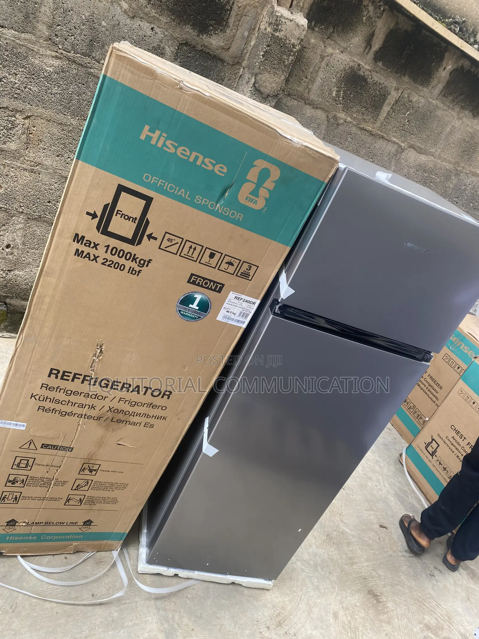 Hisense REF240DR Top Freezer Refrigerator 240L Storage