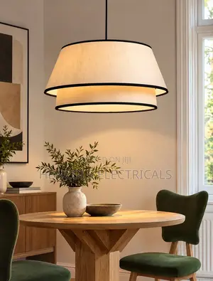 Modern Layered Fabric Pendant Light