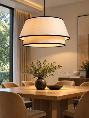 Modern Layered Fabric Pendant Light