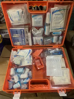 First AID BOX- Orange - For 100 People - European Standard -