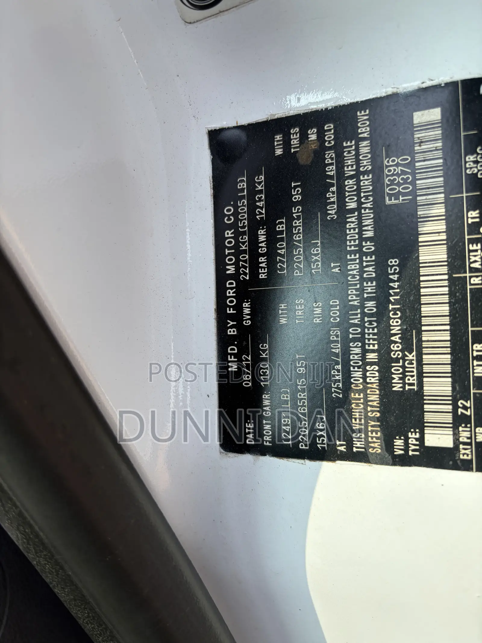Ford Transit Connect 2012 White
