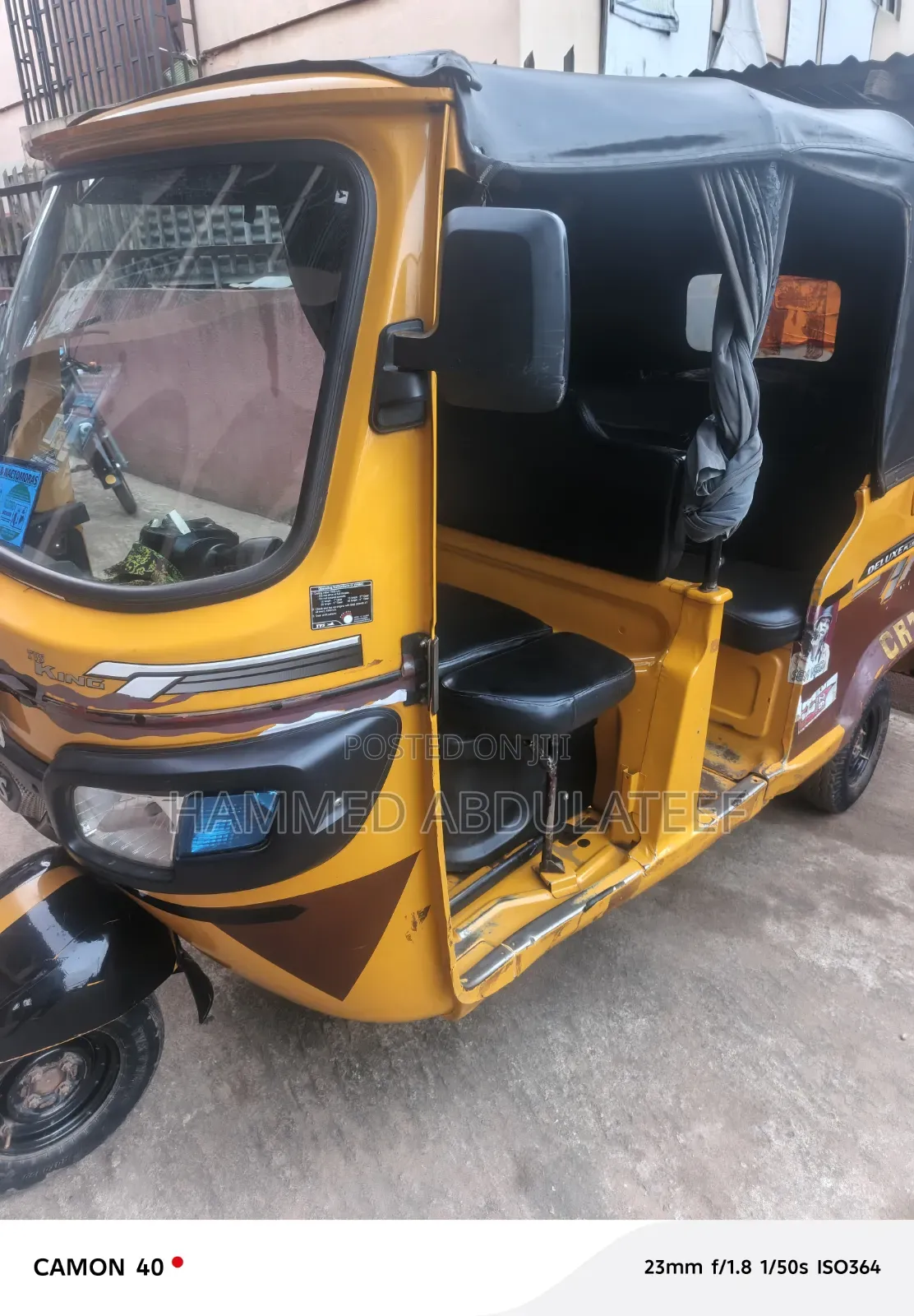 TVS King Deluxe Plus iTouch Start 2025 Yellow