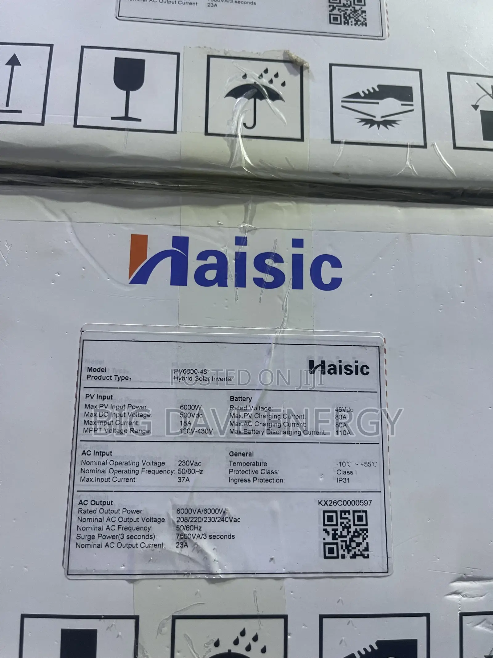 Haisic 6kva 48v Hybrid Inverter