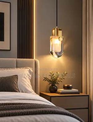 Modern Gold & Glass Pendant Light