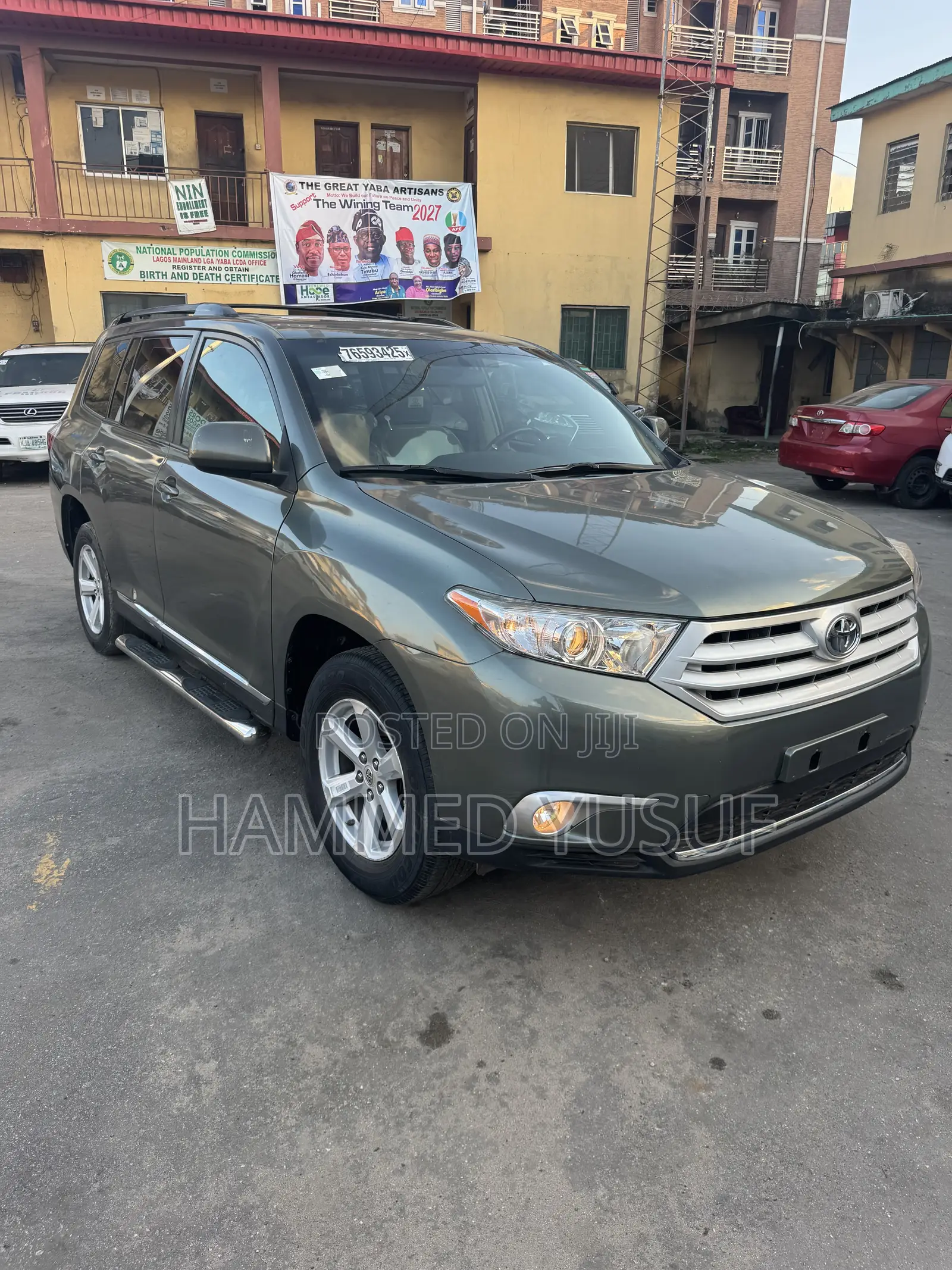 Toyota Highlander SE 2012 Green