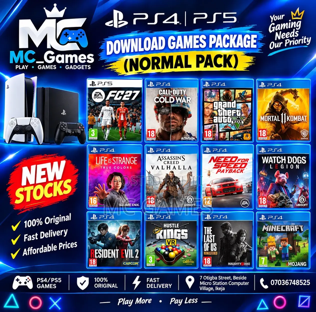 Ps4 Fc27 Normal Pack