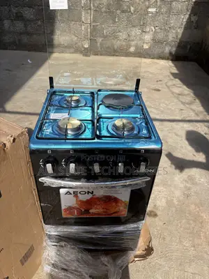 AEON Three Gas Burner 50x50 Cooker With Electric Plate AGC5031
