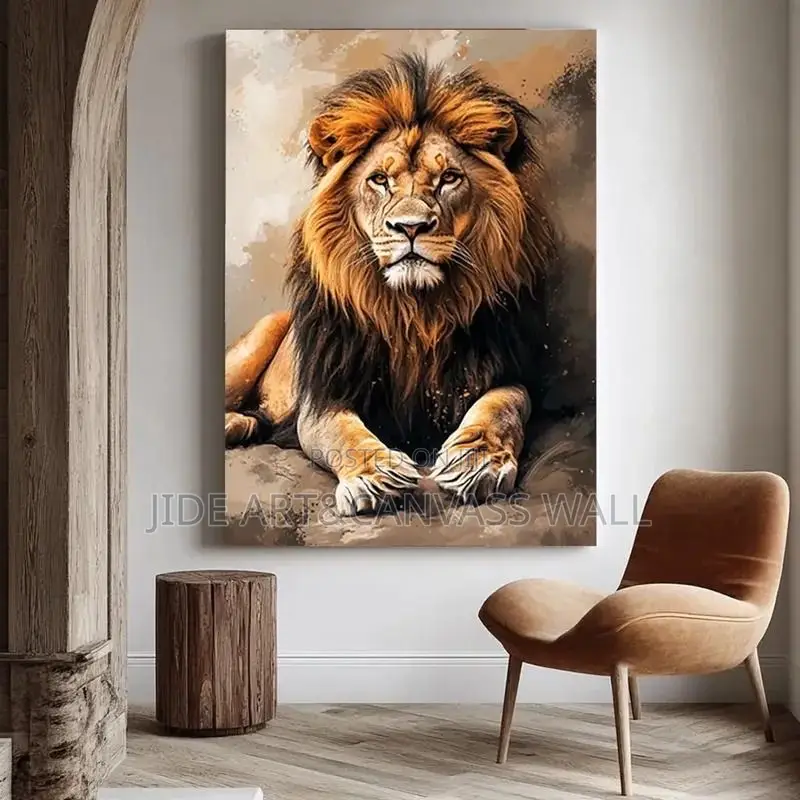 Modern Wall Art Lions Home Interior Decors