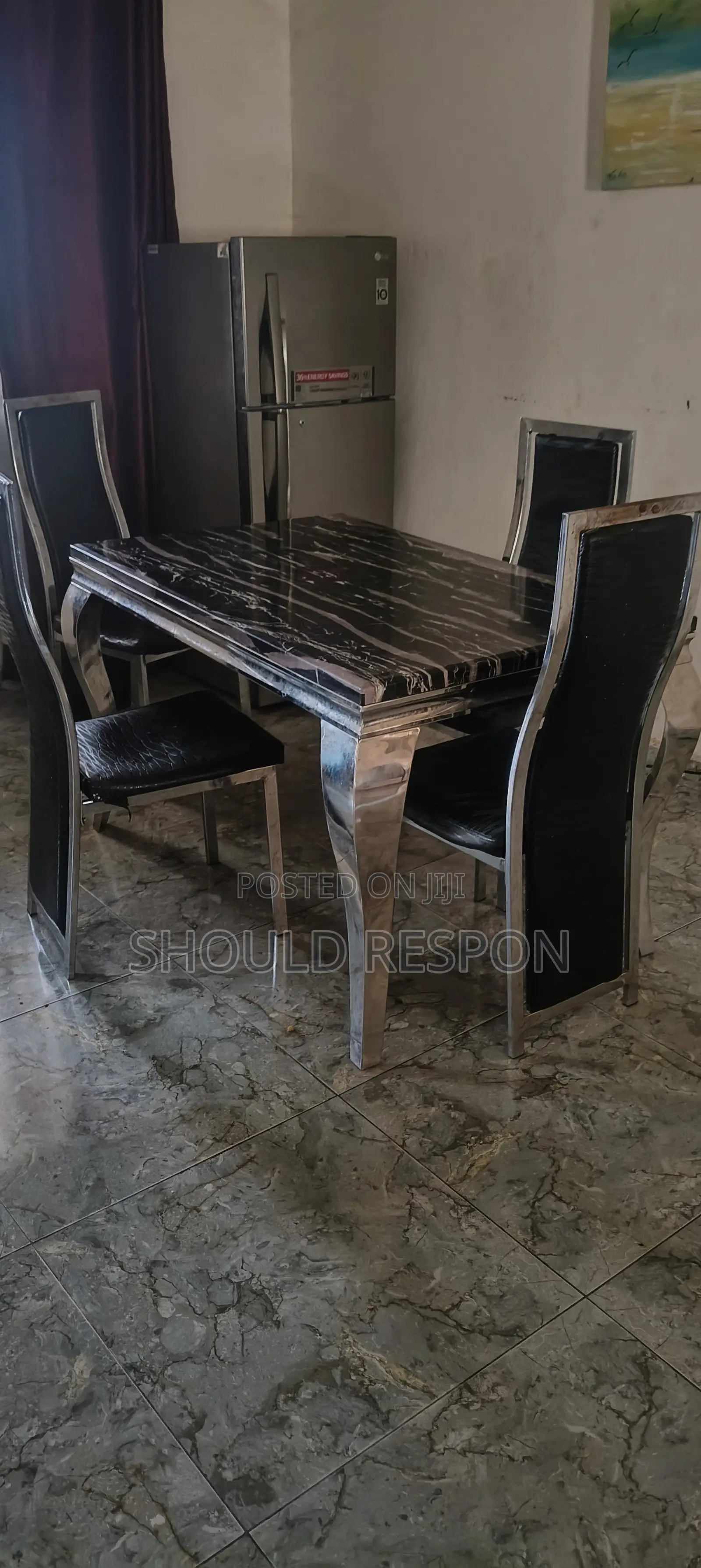 Stainless Dinning Table Set