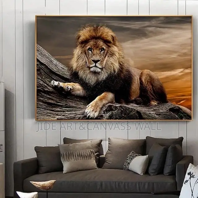 Modern Canvas Lion Wall Frames