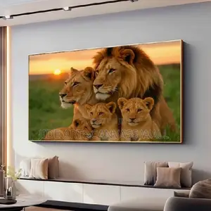 Modern Canvas Lion Wall Frames