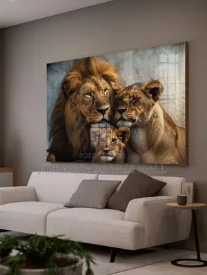 Modern Canvas Lion Wall Frames