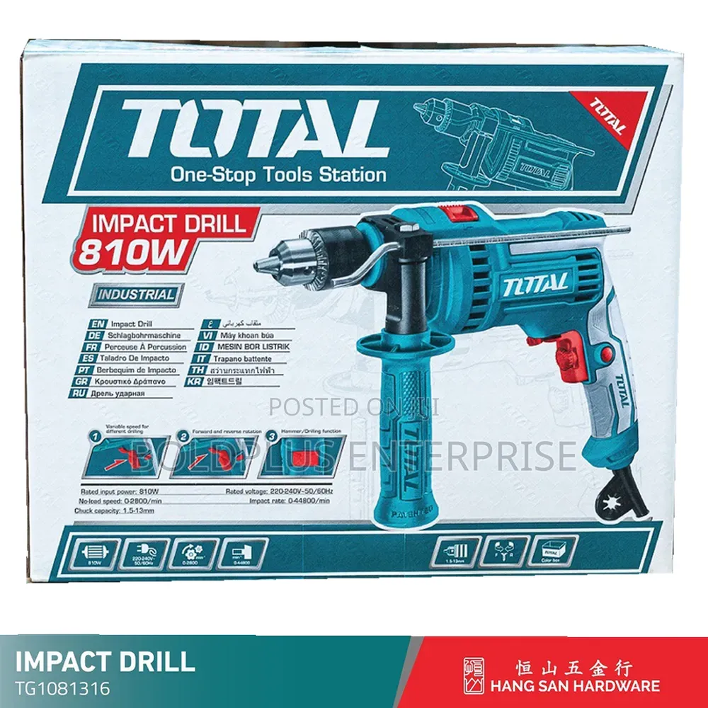 810 Watts Total Electric Drilling