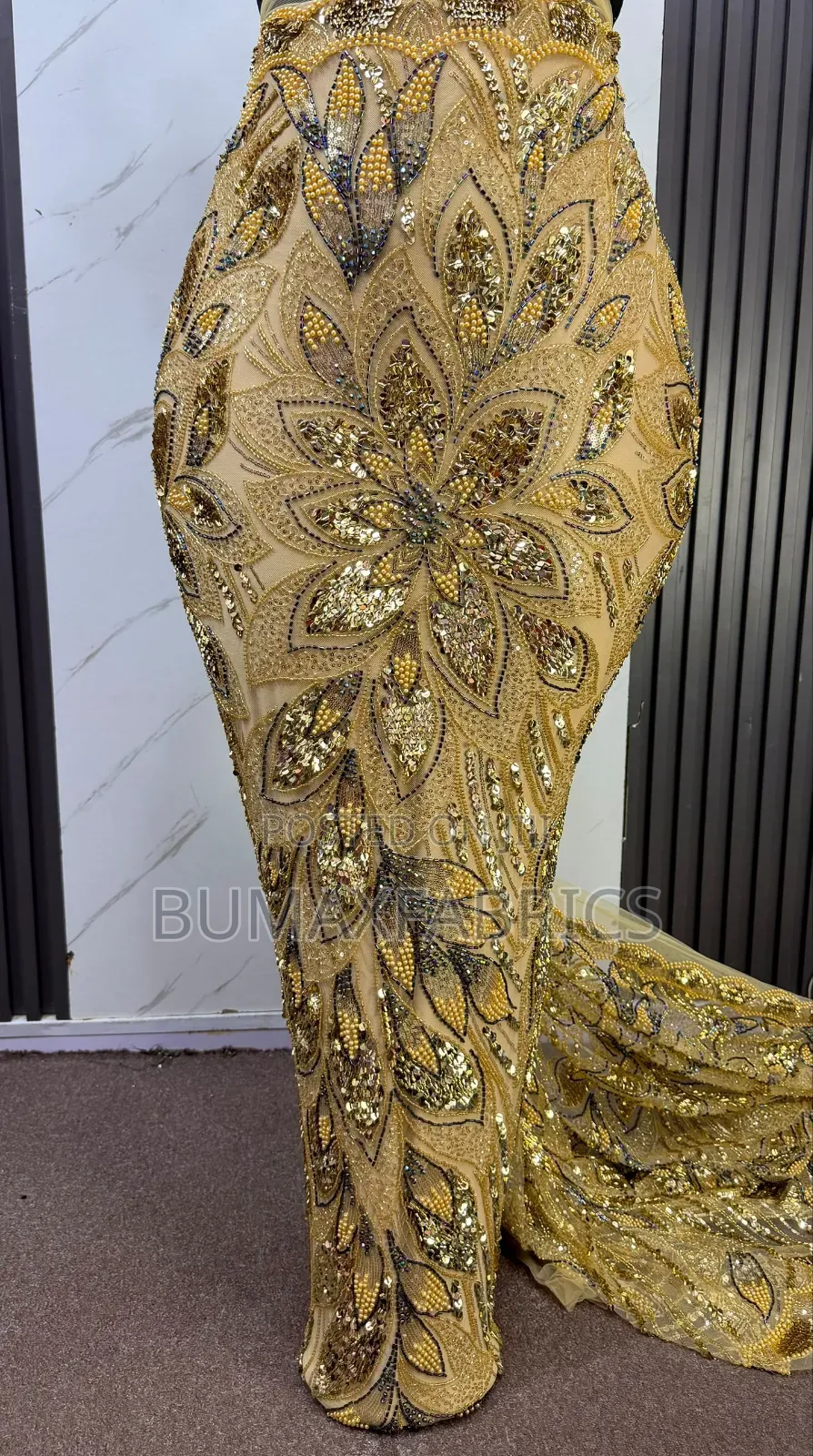 Hand Beaded Lace