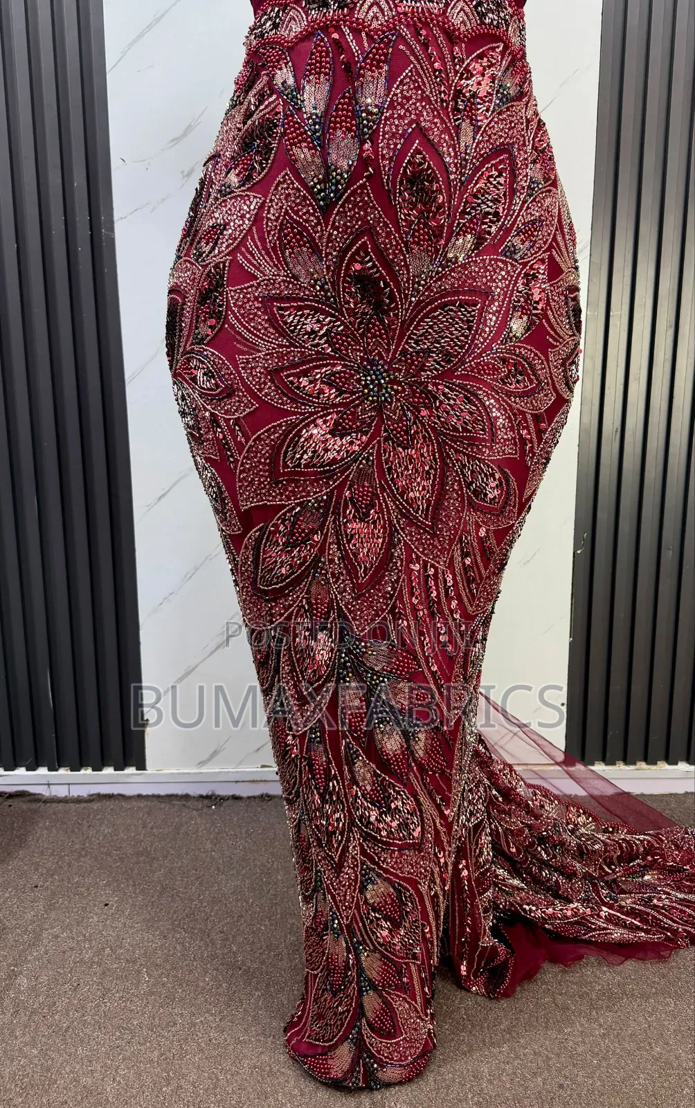 Hand Beaded Lace
