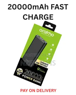 Original Oraimo 20000mAh Power Bank - Fast Charge