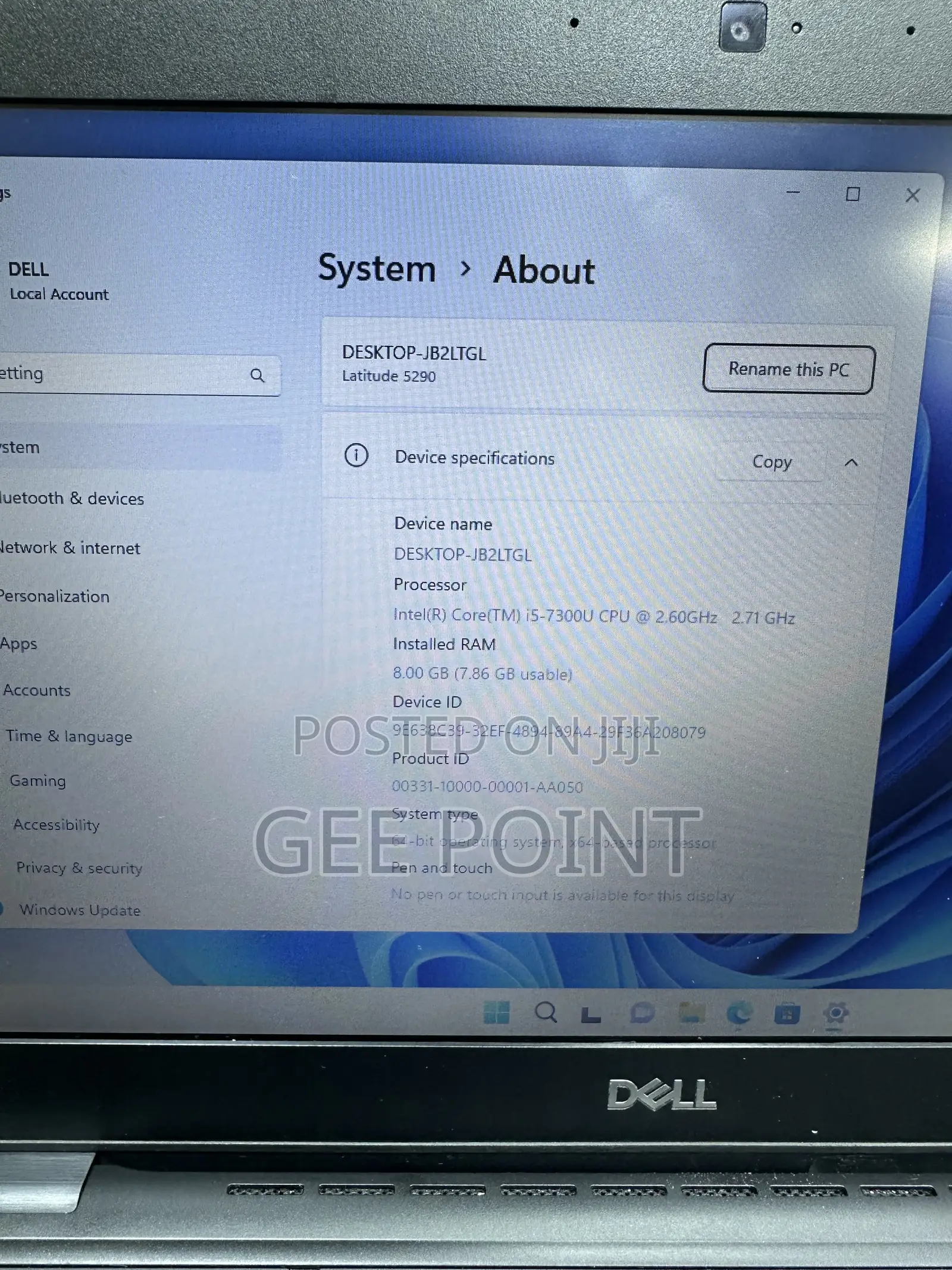 Laptop Dell Latitude 5490 8GB Intel Core i5 SSD 256GB