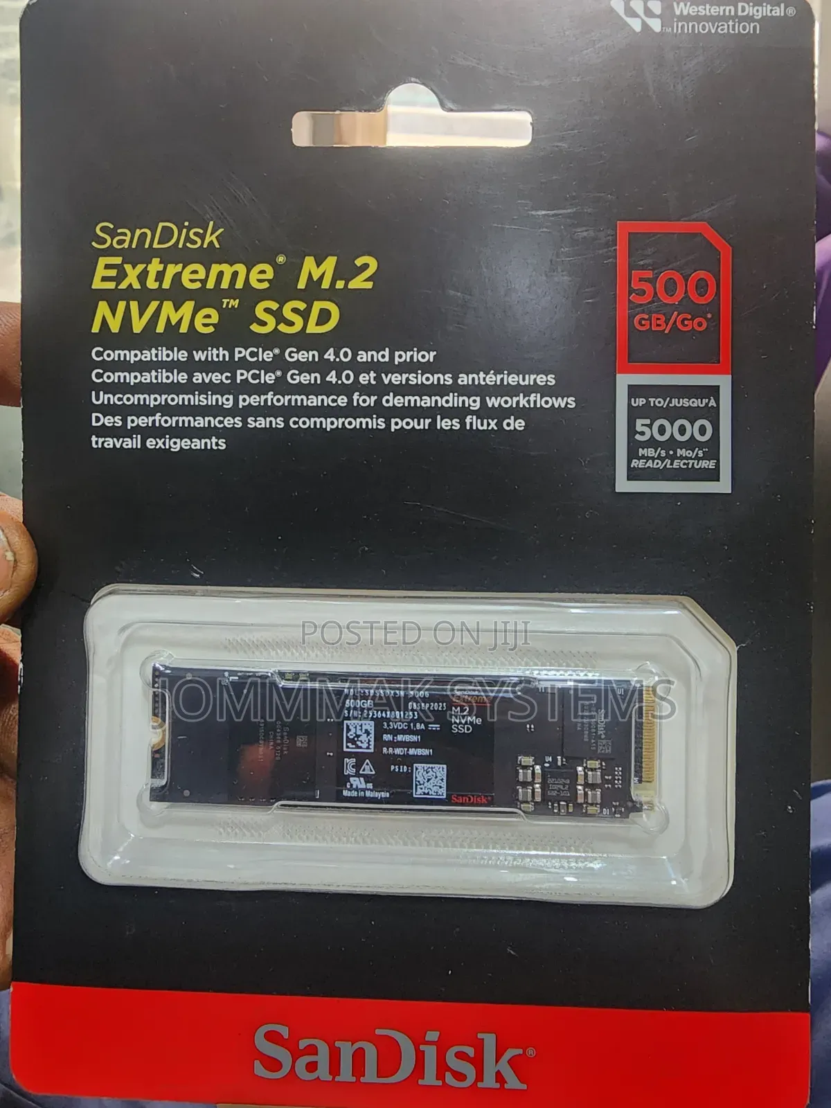 500 GB Sandisk SSD