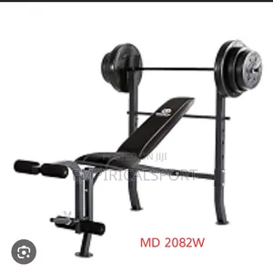 Weight Bench,barbell and Plate