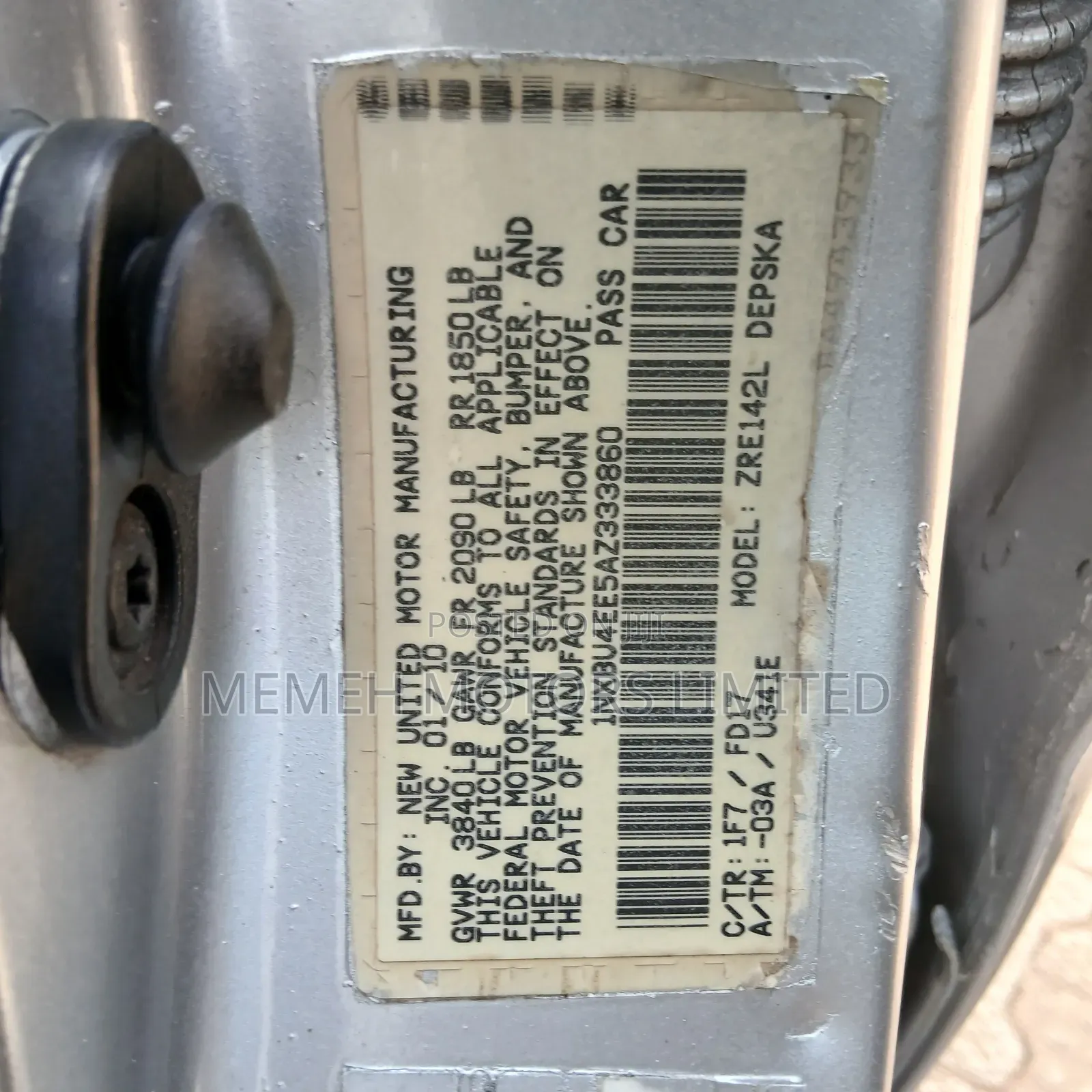Toyota Corolla 2010 Silver