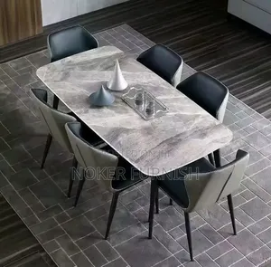 6 Dining Chairs With Marble Table