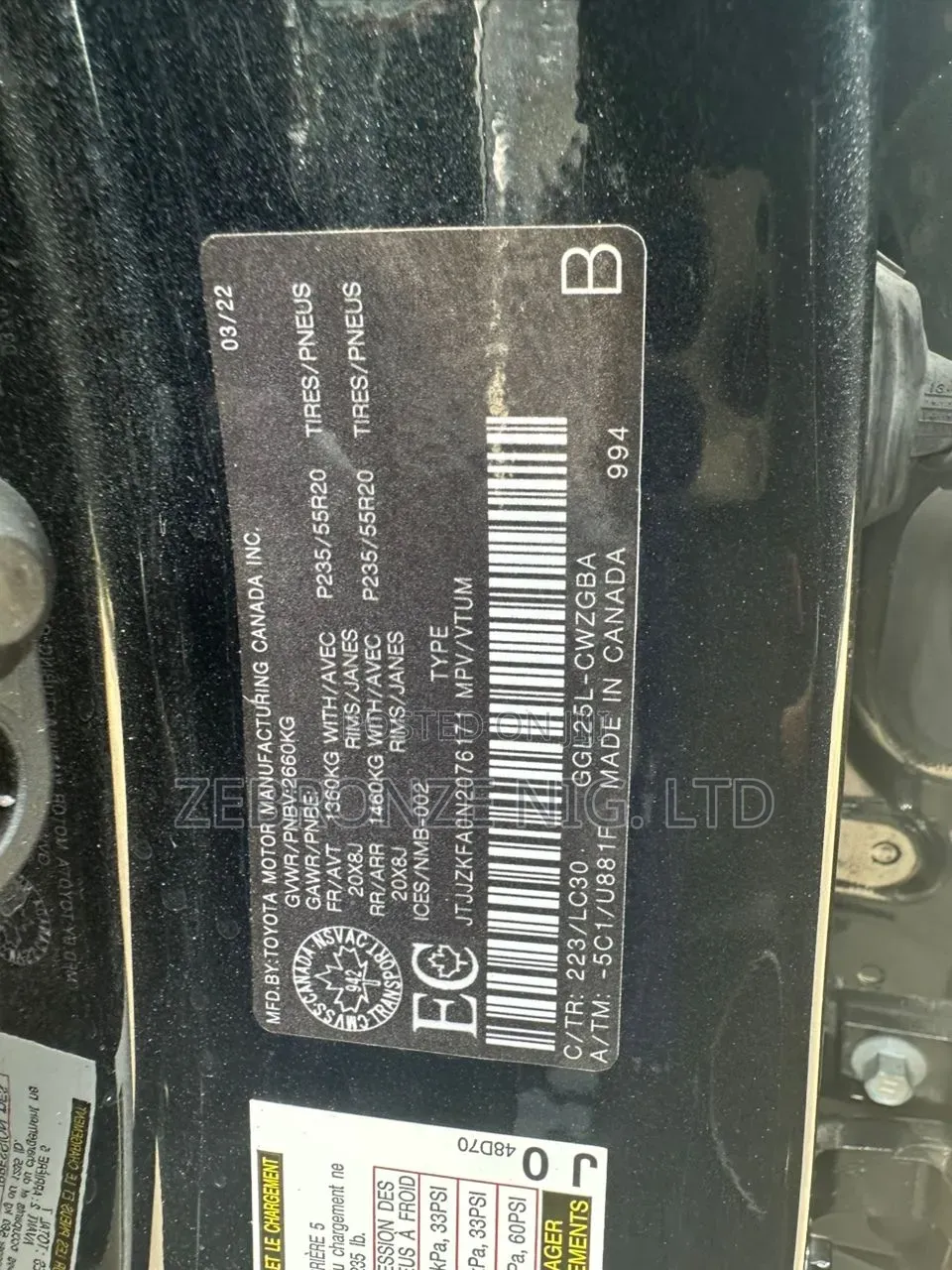 Lexus RX 2022 Black