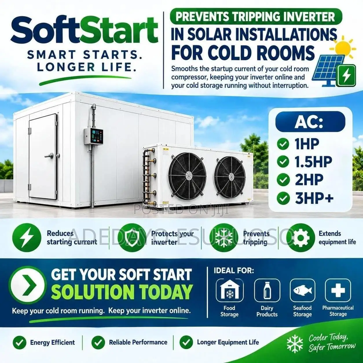 Smart Motor Soft Starter (0.25hp-2hp) - Fridge, AC, Freezer, Pump