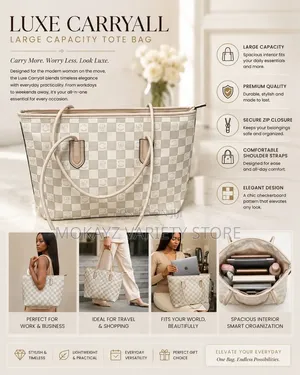 Luxe Carryall Large Capacity Tote Bag