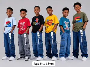 ZARA Boys Cargo Jeans - Age 6 to 13yrs - Top Quality