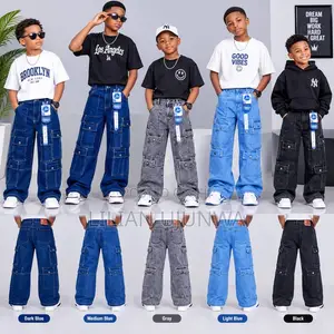 MAYORAL Boys Baggy Cargo Jeans - 5 Colors - Age 6 to 14yrs - Original