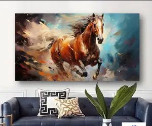 Modern Canvass Wall Horses Art Decor