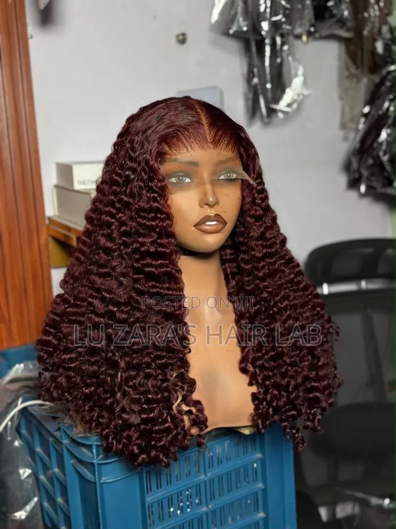 Burgundy Pixie With 5by5 Closure