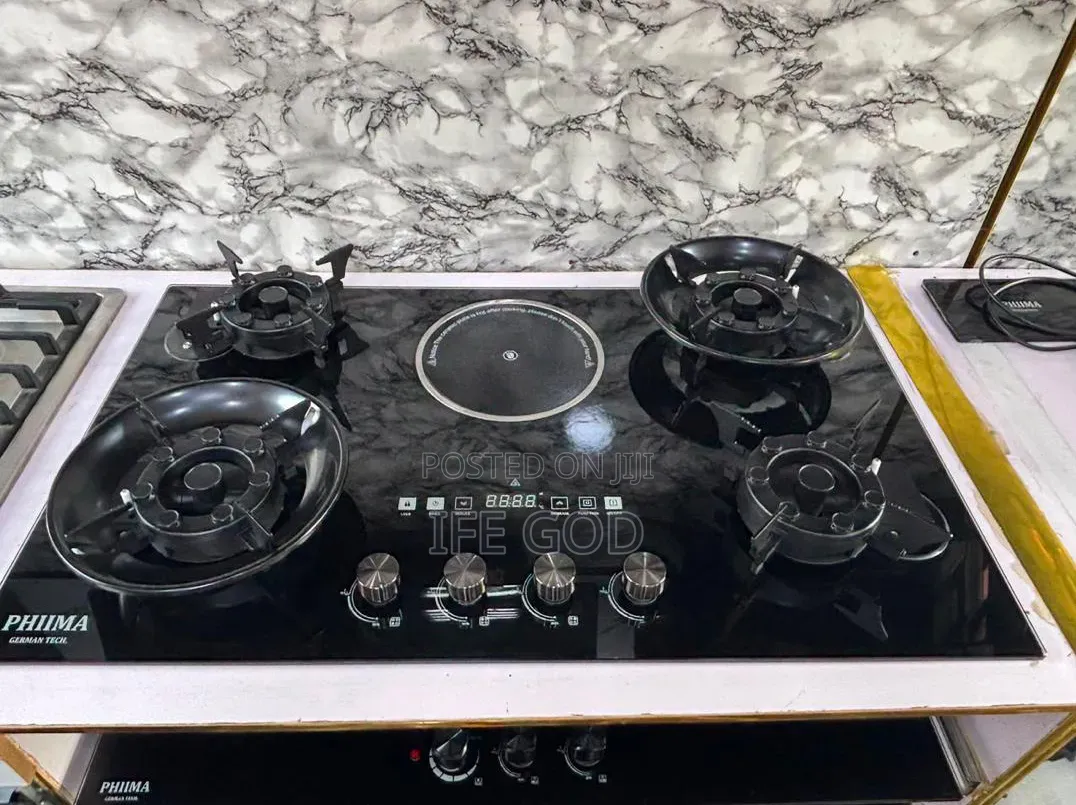 Original PHIIMA Built-in 90CM 4+1 Flips Up Gas & Electric Cooker HOB