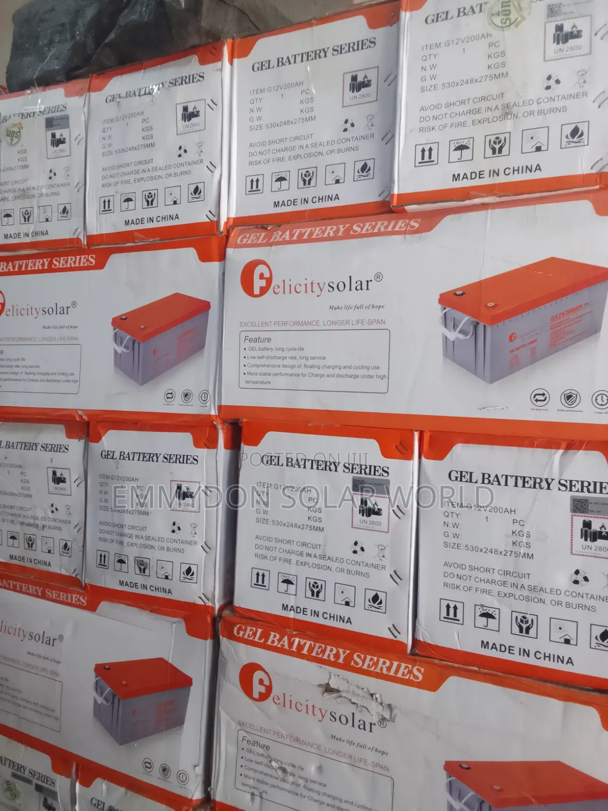 FELICITY Solar Gel Battery 200ah 12v