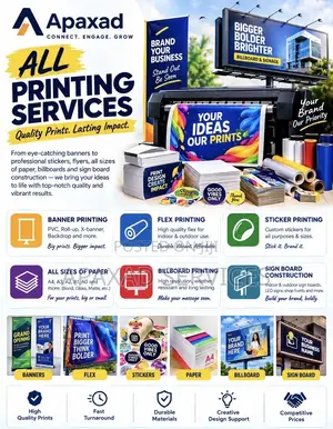 Printing of Banner Flex Sticker Bill Board Construction