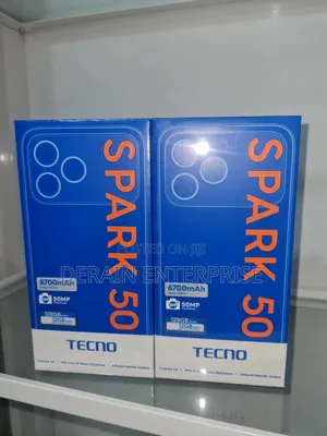 New Tecno Spark 50 128 GB Black