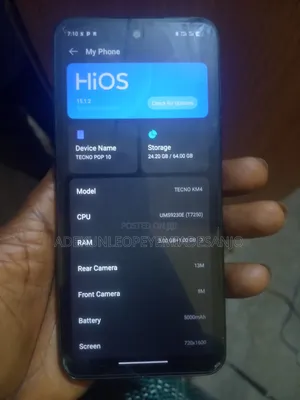 Tecno Pop 10 64 GB Black