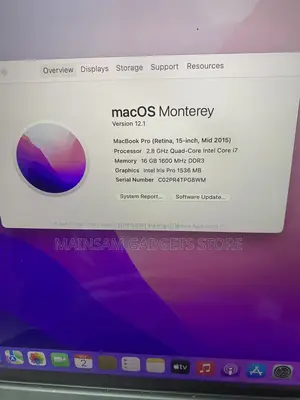Laptop Apple MacBook Pro 2015 16GB Intel Core i7 SSD 1T