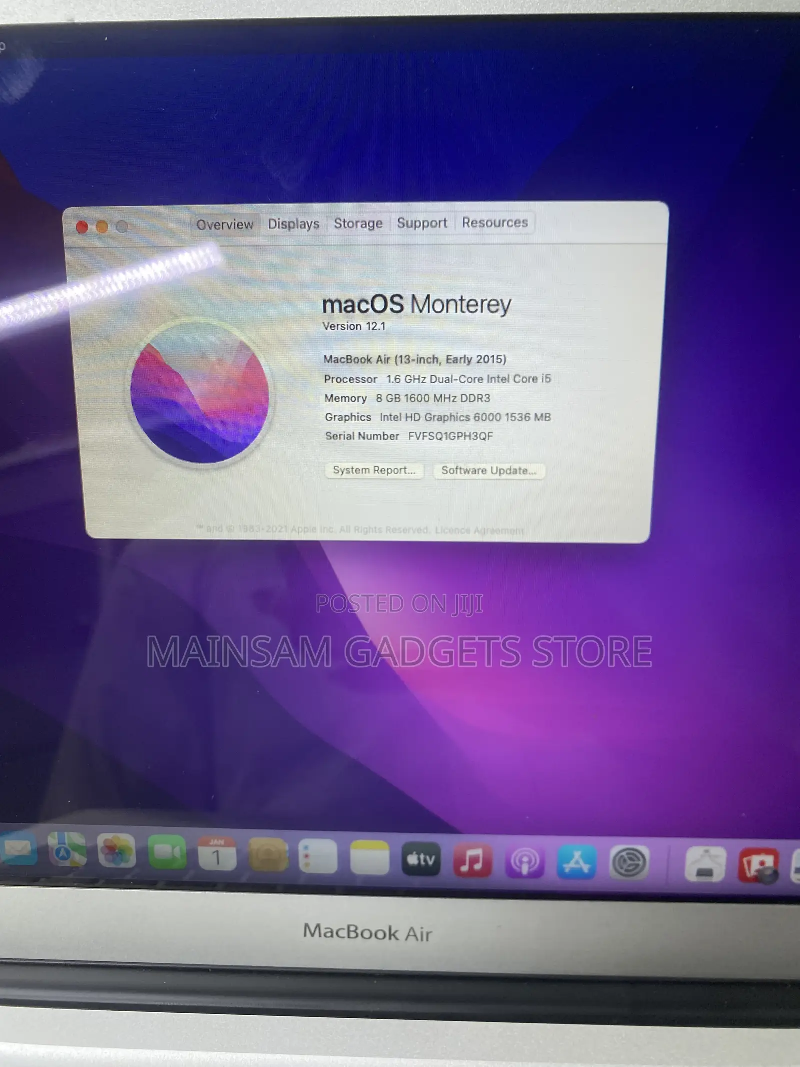 Laptop Apple MacBook Air 2015 8GB Intel Core i5 SSD 256GB