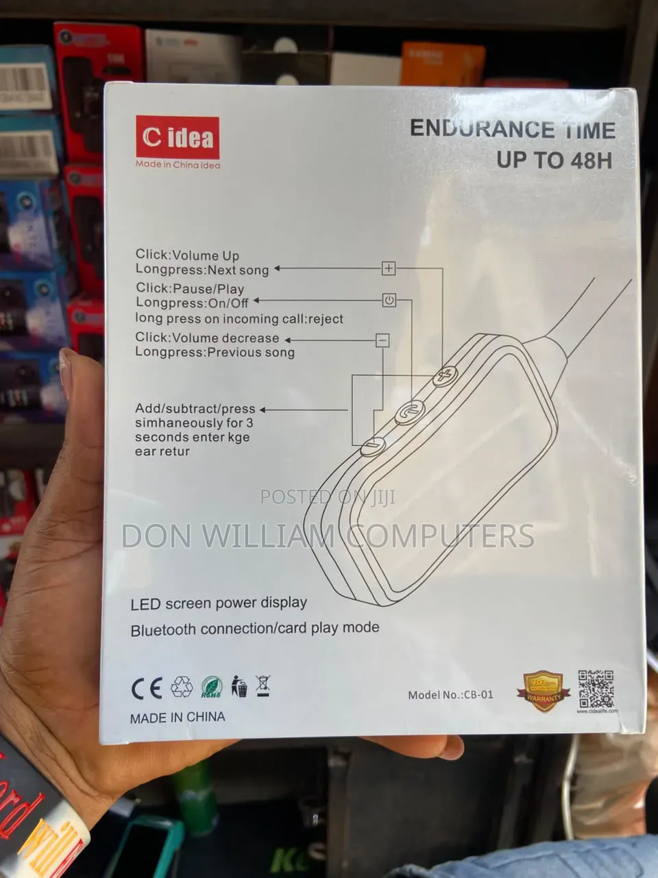 This Is a C-Idea CB-01 Bluetooth Neckband Headset