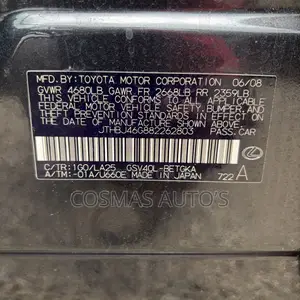 Lexus ES 350 2008 Black