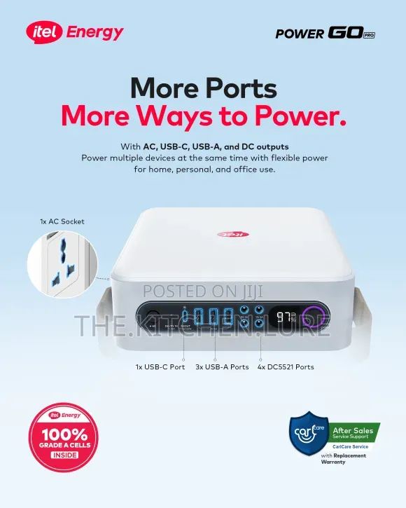 Itel Energy Power Go Pro Portable Power Station